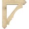 Ekena Millwork Balboa Arts and Crafts Rough Sawn Bracket w/ Offset Brace, Douglas Fir, 8"W x 34"D x 40"H BKT0806X34X40BOA03RDF - alternate 4